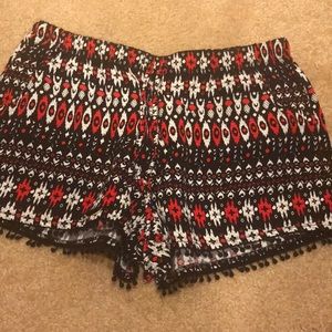 Flowy patterned shorts